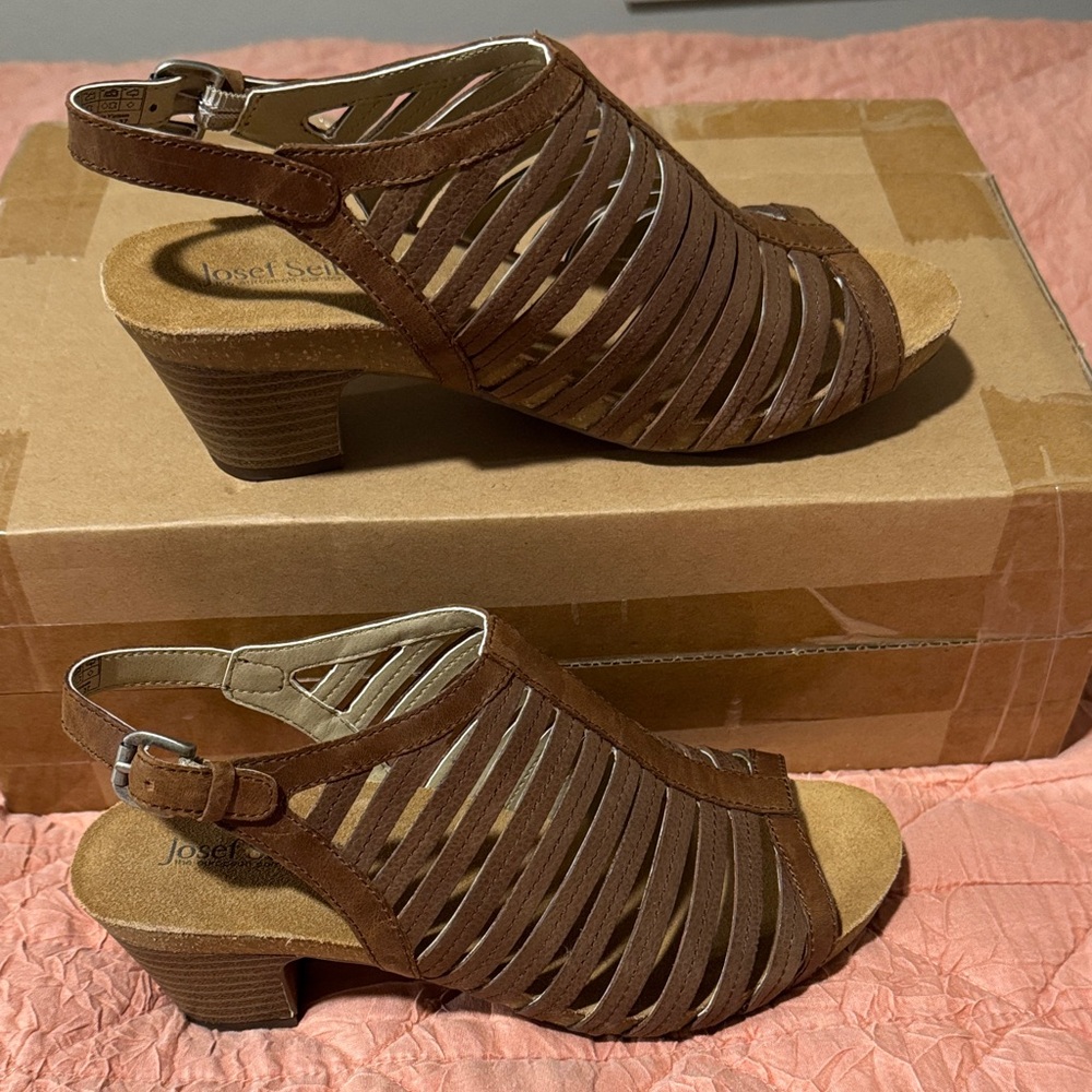 Josef Seibel Tan Strappy Women's Sandals 37